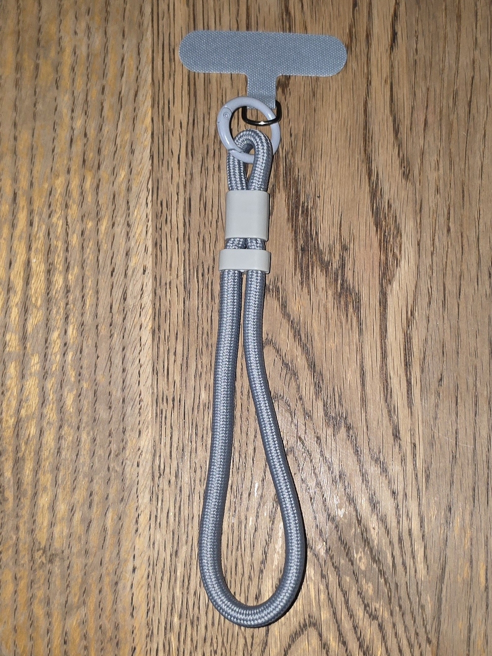 Gray Phone Wrist Strap with Phone Lanyard Patch BNIB